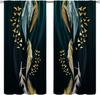 Colorful Dream Catcher Curtains Night Sky Stars Purple Feathers Curtain with Rod Pocket for Bedroom Living Room Decor Drapes