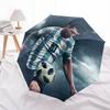 Messi Football Folding Umbrella Durable 8 Paraphenoid Bones Umbrella Gift Umbrella