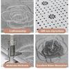 Tappetino da bagno con rose in rilievo Tappetino da bagno antiscivolo nel lavabo Vasca da bagno Tappeto da pavimento laterale Doccia Zerbino Memory Foam 3D Pad