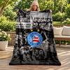 Esporte Clube Bahia Blanket Flannel Blanket Soft Cozy Plush Throw for Sofa Bed Lightweight Home Decoration Gifts for Christmas Various Holidays