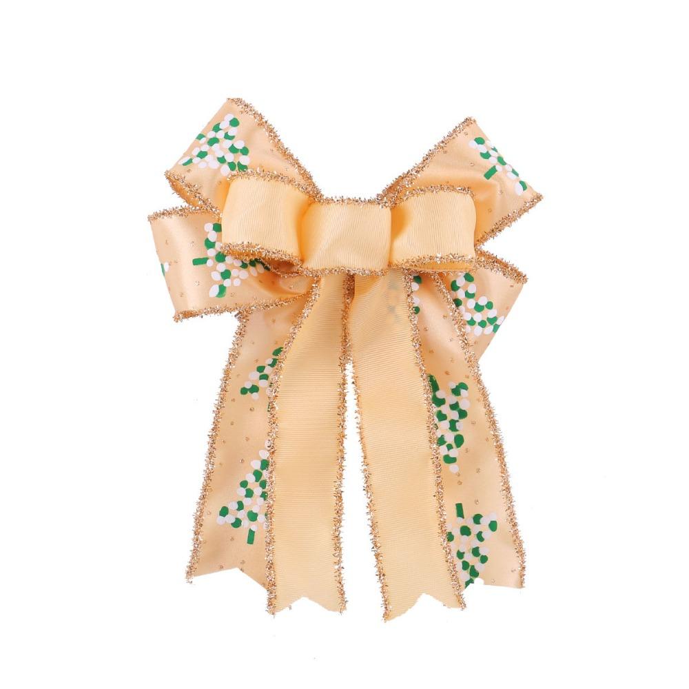 

Сделай сам Рождественский бант-бабочка Подвеска для подвешивания Рождественский бант Большой Рождественский бант Декор на Новый год золотой