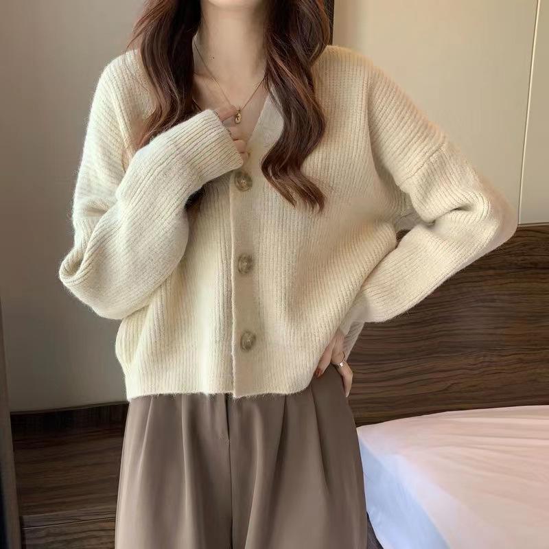 Women's Autumn Winter Fashion Clothing Coat Cardigan Knit Kntiwear Sweater For Women Korean Clothes