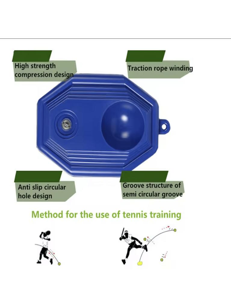 1 Set Tennis Trainer With Tennis Bounce Ball And Practice Ropes, Suitable For Indoor Outdoor Tennis Training