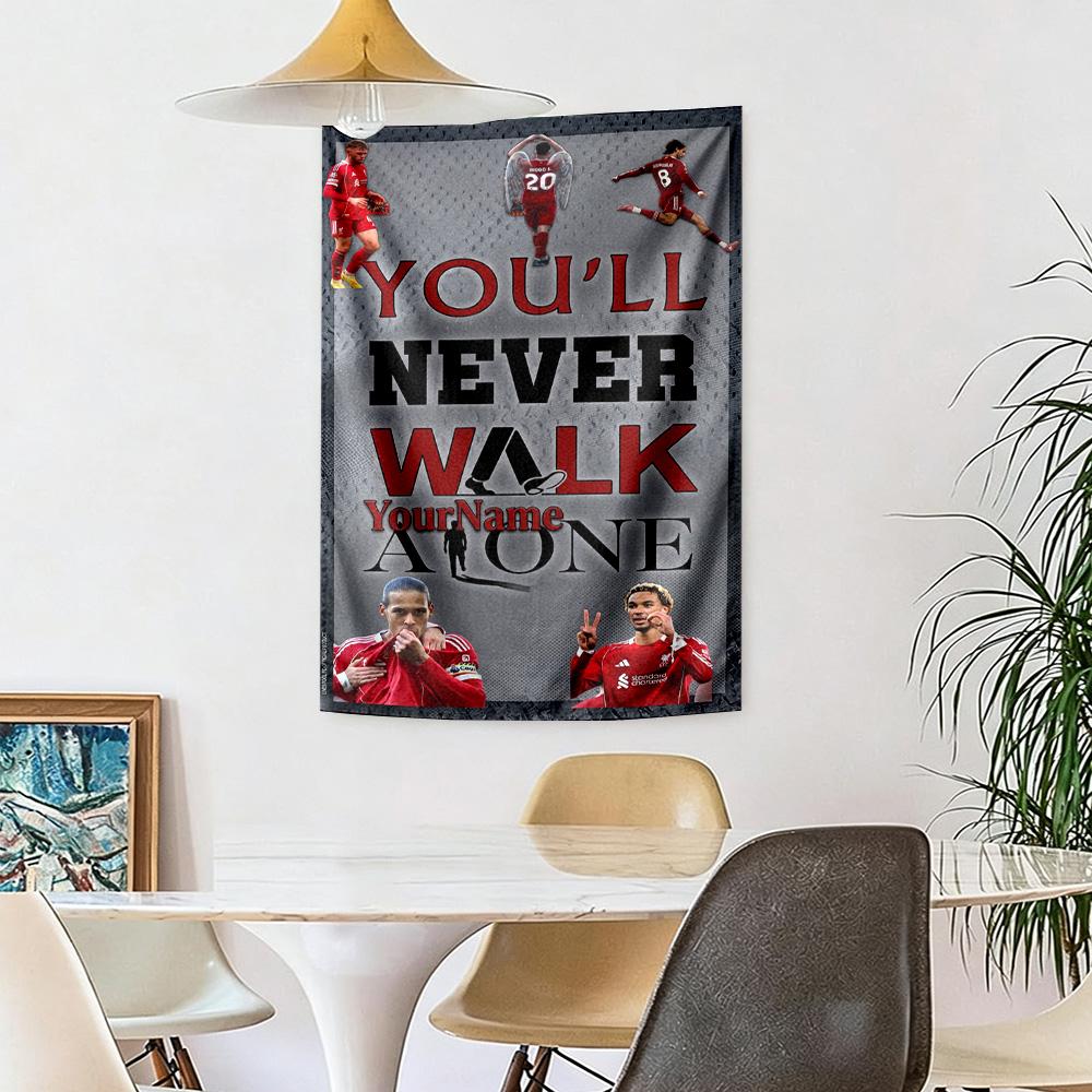 Liverpool Custom Your Name Wall Decor Tapestry Art For Pet Memorial Birthdaywedding Party Backdrop Family Gift