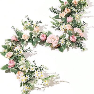 Gesimuleerde Rozenrank Decoratieve Wandhanger voor Huis en Buitenbruiloften