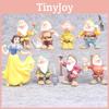 Delightful Set Of 8 Princess Snow White And Seven Dwarfs Action Figures For Kids