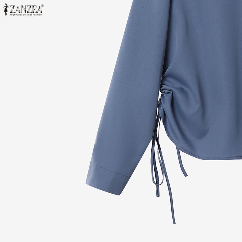ZANZEA Women Long Sleeve Blouse and Long Skirts Casual Two Piece Suit Sets