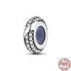 S925 Sterling Silver Clasp Silver Charms Silicone Spacer Beads Safety Chain Fit Original  Bracelet  Jewelry Women New In