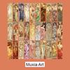 30 Pezzi Segnalibri Mucha Pitture Classiche Regali Set d'Arte Segnalibri Creativi Personalizzati Squisiti Culturali e Creativi
