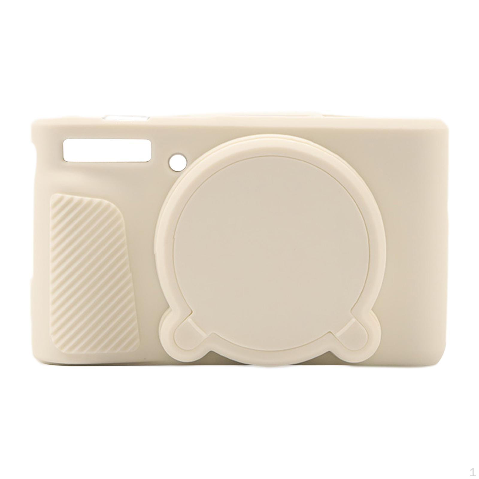 

Anti-scratch Soft Silicone Digital Camera Case for SX740 SX730 with Lens Holder White