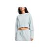 Puma Dare To Relaxed FW24 Washed Crew Neck Pullover Short Sleeve Sweatshirt Women Sweatshirt Blue 626799-26