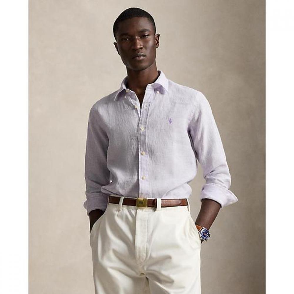Polo Ralph Lauren Men Classic Fit Stripe Linen Shirt Mnpowov16825192500 S