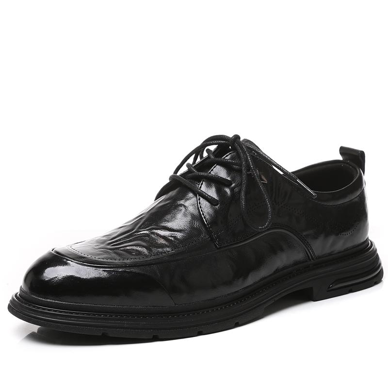 Golden Sapling British Style Men's Dress Shoes 2025 New Fashion Business Leather Oxfords Shoe Men Leisure Flats Chaussures Homme