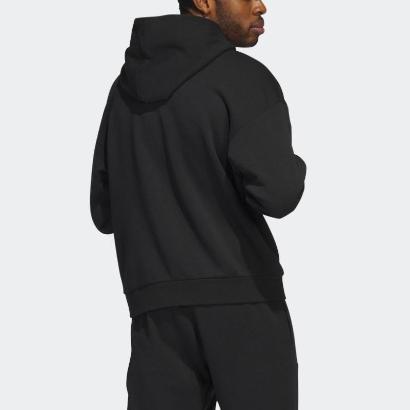 adidas Men's Black Legends Hooded Pullover Sweatshirt HY2765