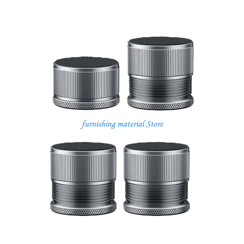 Y5GD 4Pcs Spirals Metal Washer Feet Adjustable Washer Floor Protectors Bed Risers