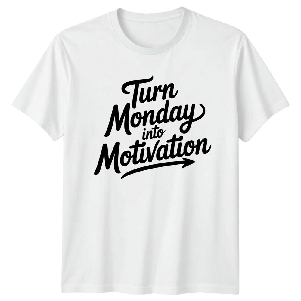 Turn Monday Into Motivation TShirt Productivity Motivation Birthday Gift S