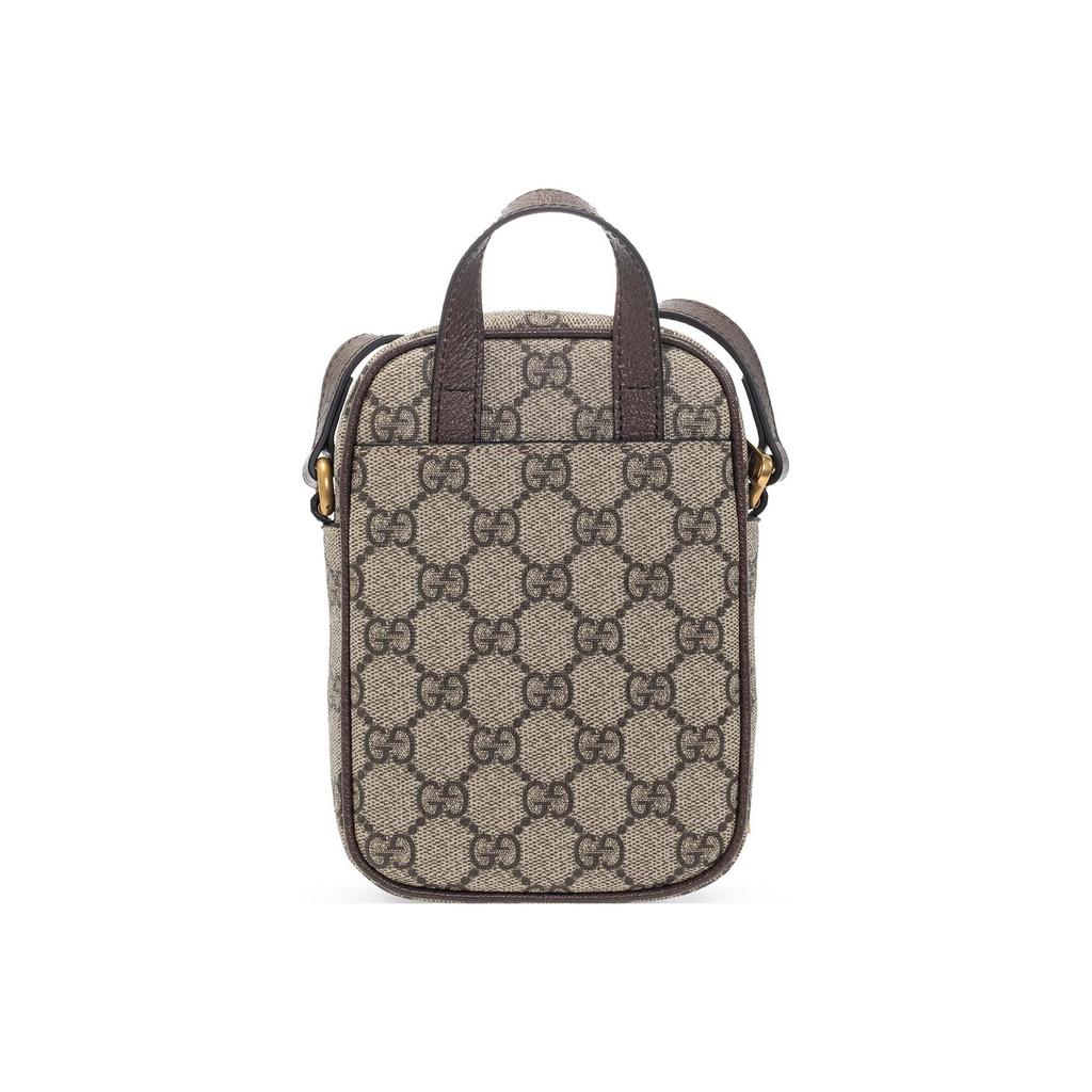 Gucci Ophidia Vintage Logo Pasek Płótno i Skóra Torba Kurierska na Aparat Mini Torby Unisex 671682-96IWT-8745
