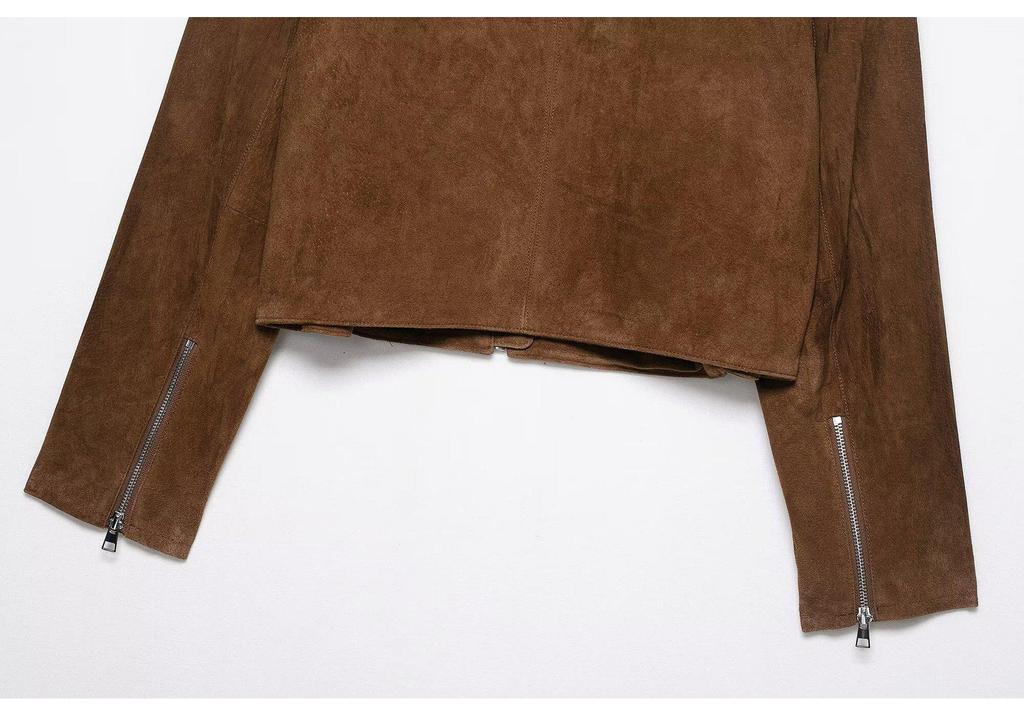 European & American Women's Short Pure Leather Jacket Coat - Hot Selling