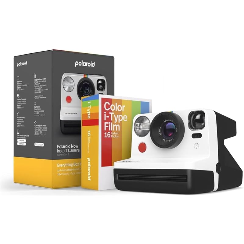 

Polaroid Everything Box Now Gen 2 instant camera - black & white