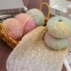 Gradient Rainbow Candy Mohair Yarn Ball: Snowflake Dot, Soft Silk Blend