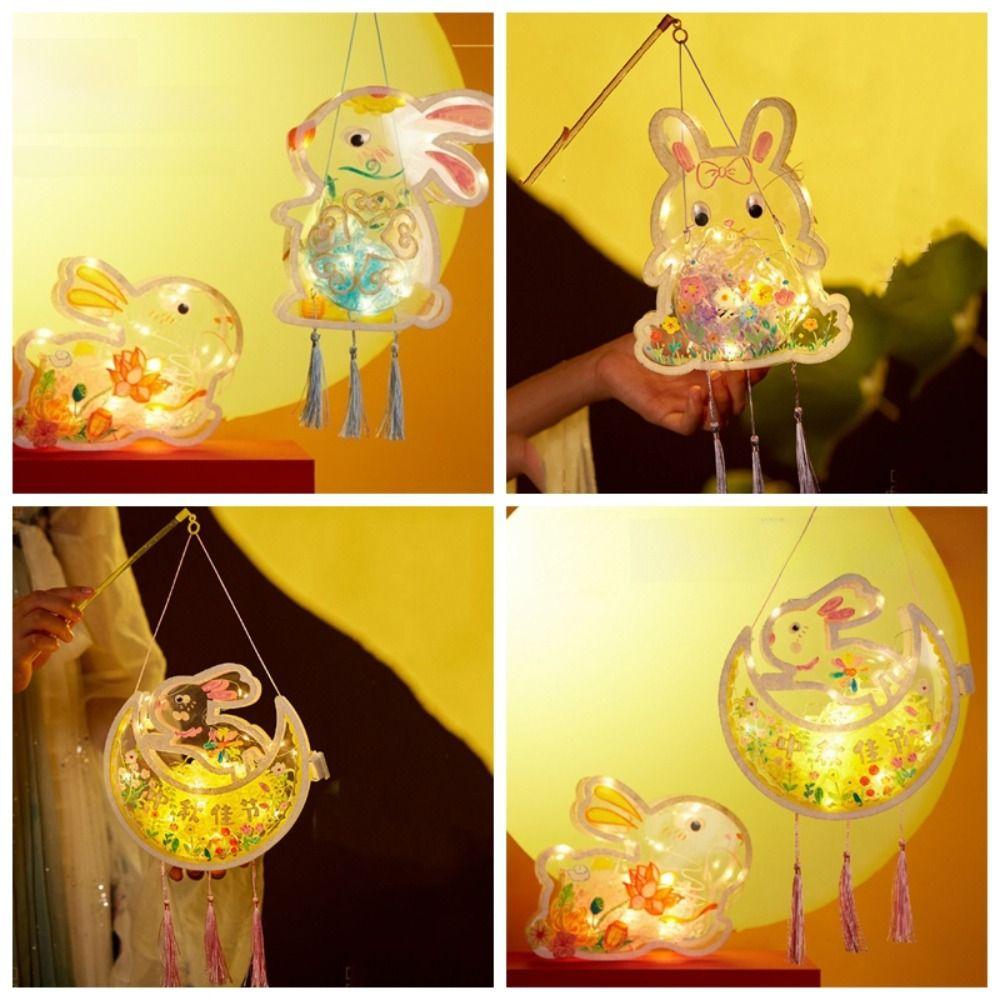 

Chinese Style Festival Lantern Transparent Handmade Lanterns For Mid-Autumn Festival Style B