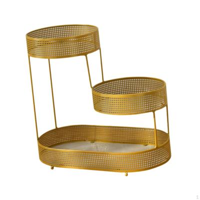 3 Layer Fruit Basket Holder Fruits Stand Countertop Vegetable Bowl Metal Wire for
