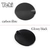 ABS Carbon Fiber/Black Exterior Car Fuel Tank Cap Decorative Trim Cover Sticker For Fiat 500 2016-2026 For Abarth 595 2012-2019