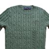 Polo Ralph Lauren FW23 Solid Color Small Pony Embroidered Round Neck Long Sleeve Knit Sweater Women sweater Dark-Green 211570012-080