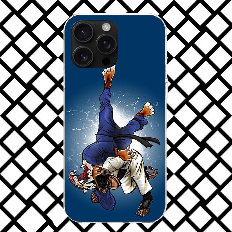 

Judo jiu jitsu BJJ Brazilian Phone Case for iPhone 17 Air 16 16E 15 14 Plus 13 Mini 12 11 Pro Max 7 8 + SE 2020 Soft Cover Funda iPhone 14