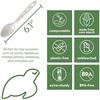 100% Compostable Non Plastic Spoons [100 Pack] CPLA Disposable Spoons. Non Plastic Silverware Set. EcoFriendly Cutlery Off Whit