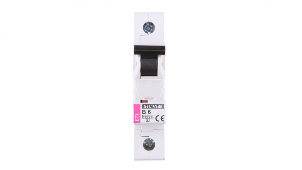 Circuit breaker 1P B 6A 10kA AC ETIMAT10 002121712