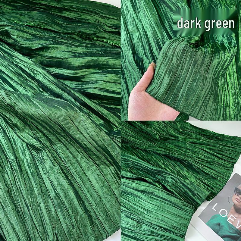 

Блестящая микро-контурная сине-фиолетовая плиссированная дизайнерская ткань для платья-рубашки