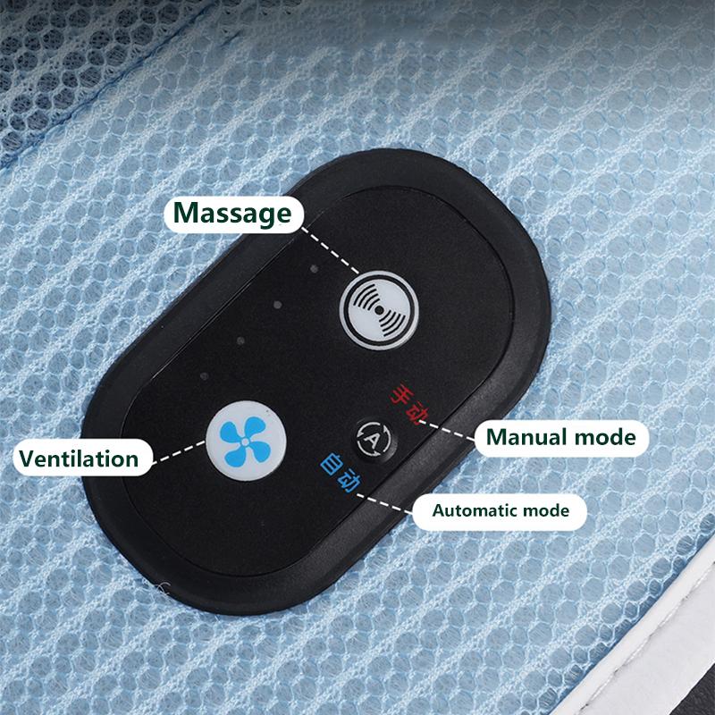 Car Ventilation Massage Seat Cushion Summer Breathable Cooling Seat Cushion 16 Fan Blowing Cooling Pad 12/24V Universal Seat Mat