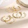 Trendy Knotted Heart Bracelet Set: Four Versatile Openable Bracelets for Women