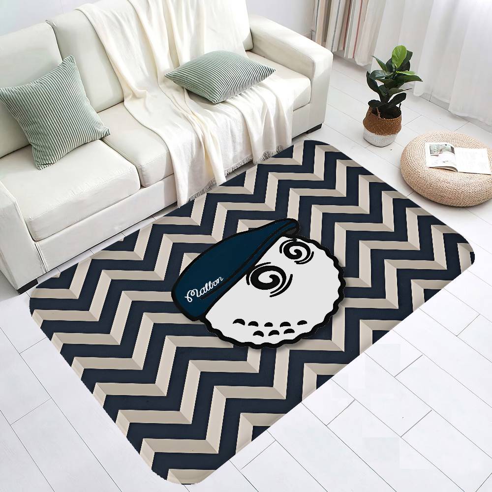 M-Malbon Luxury Long Rugs Nordic Style Bedroom Living Room Doormat Home Balcony Anti-Slip Toilet Rug