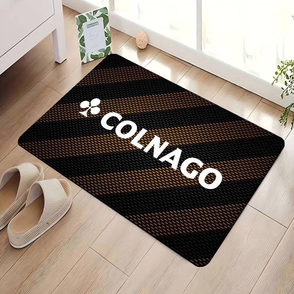 B-Bicycle C-Colnagos LOGO Door Mat Washable Non-Slip Living Room Sofa Chairs Area Mat Kitchen Doormat Area Rug