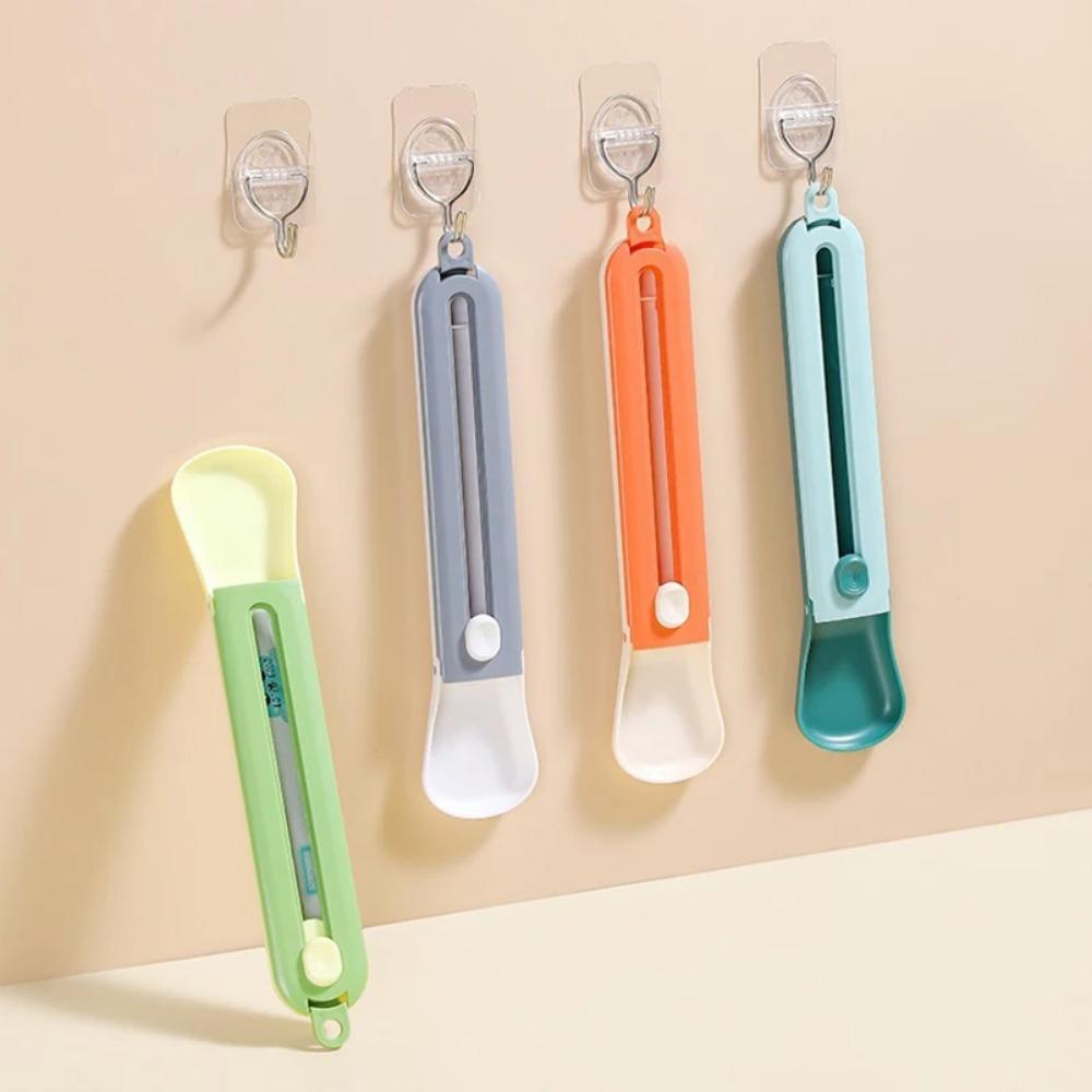 1PC Cat Feeder Cat Strip Squeeze Artifact Pet Liquid Snack Spoon Meat Paste Cat Food Feeding Spoon Long Handle Spoon