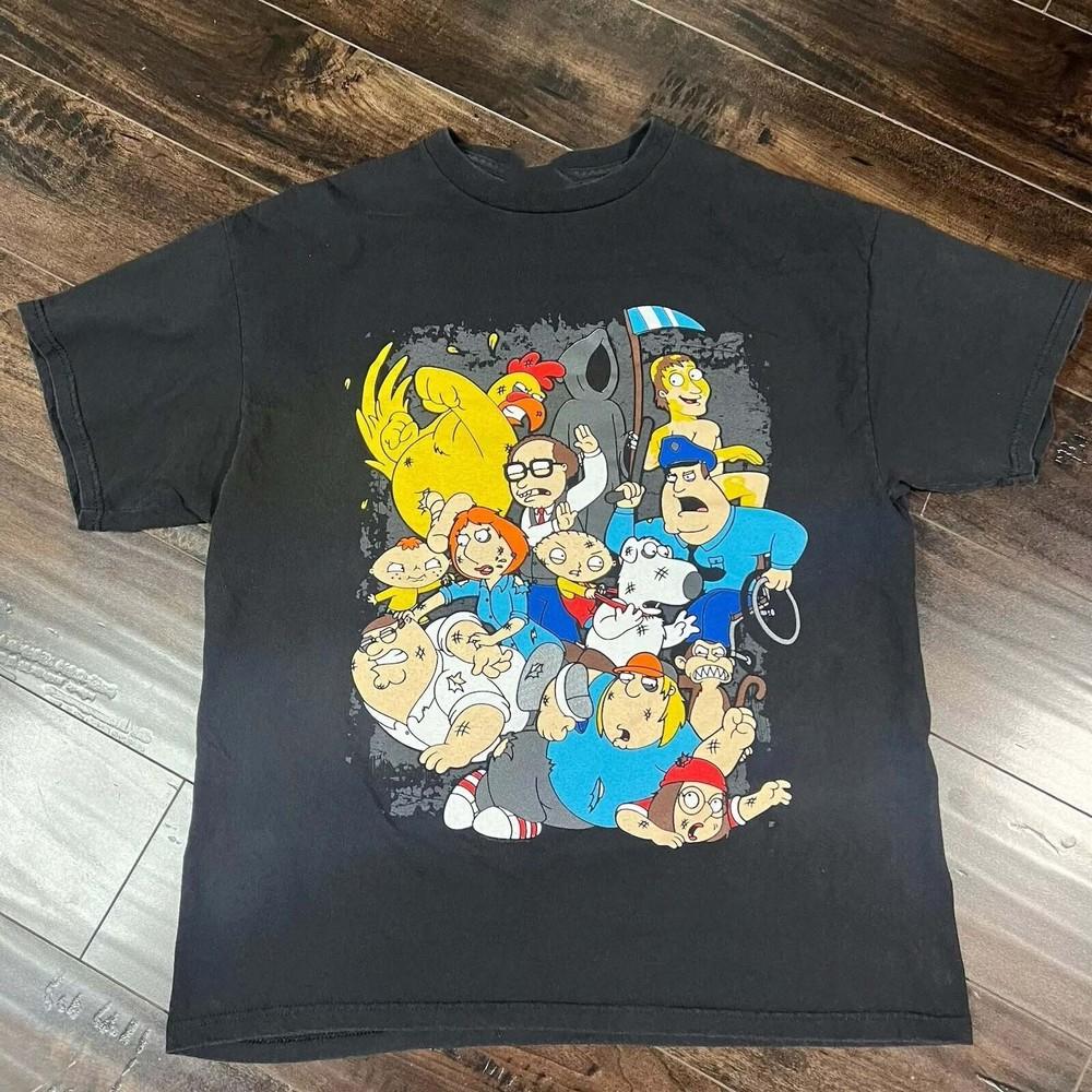 

Family Guy Black Color 100% Full Size Shirt Gift For Fan KK1227 Unisex T-Shirt M