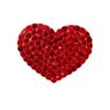 New Trends  Gold Plated Red Rhinestone Heart Magnet for Label Pin
