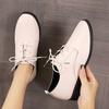 Small Leather Shoes Women's British Style 2025 Spring and Autumn New Korean Version Versatile Flat Bottom Low Heel Black Retro Student Shoes