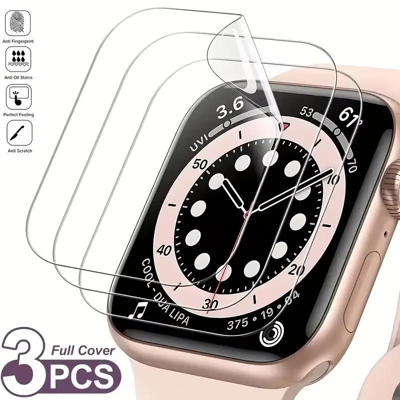 Apple Watch Protective Case & Hydrogel Screen Protector for All iWatch Series