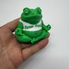 3D-printad yogafroskstaty, Utsökt skrivbordsdekoration Liten prydnad, Unik meditationsgroda prydnad