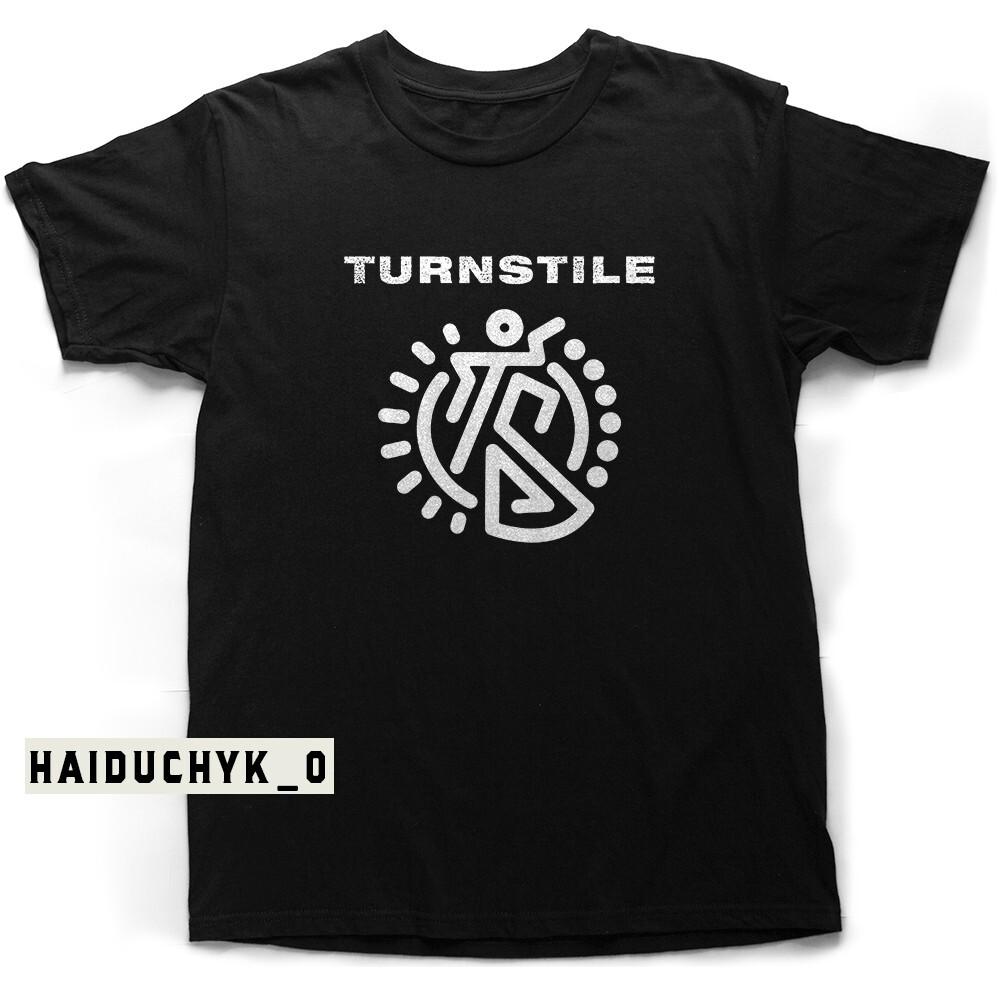Turnstile American Hardcore Punk Band Logo Unisex Black T-shirt Size S-5XL Unisex T-Shirt XXXXL 1990₽