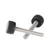 25Pcs Thumb Screw Stainless Steel Knurled Nylon Cover 632 Full Thread Industrial Robot Parts