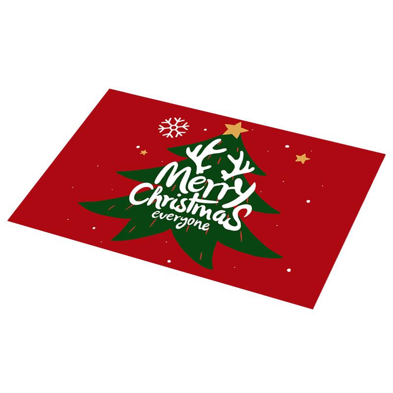 Beautiful Style Food Pad PVC Western Food Mat Placemats Christmas Dinner Table Mats Hotel Tableware Mats Home Kitchen Decoration