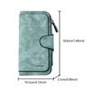 WHITELOTUS Long Zipper Wallet, Large Capacity Card Holder, Unisex Clutch Bag, Fashionable Zipper Coin Purse, Suitable for Daily Use, A Great Gift for