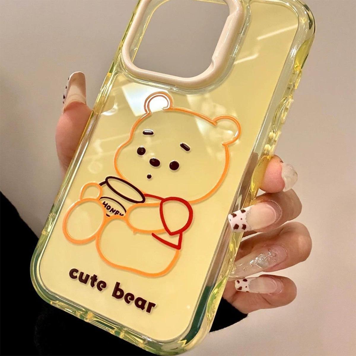 

For Apple Mobile Phone Protective Case Three-piece Set Lanyard Two-in-one Mobile Phone Case Replacement Back Panel Cartoon Cute Mobile Phone Case For iPhone 16PROMAX