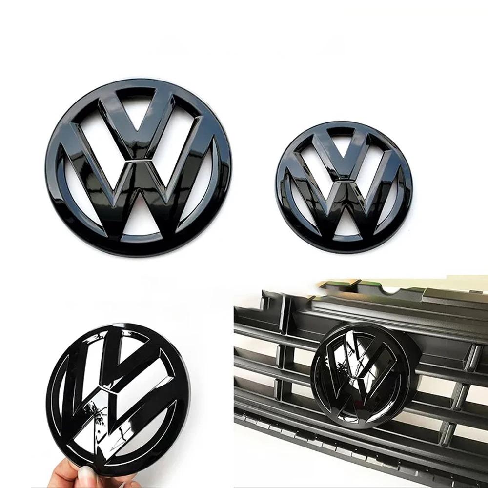 For Volkswagen VW 2pcs Car Front Radiator Grille Badge Cover Rear Trunk Lid Sticker For VW Polo Golf MK6 MK7 MK7.5 Scirocco Arteon Touareg Taigo EL1