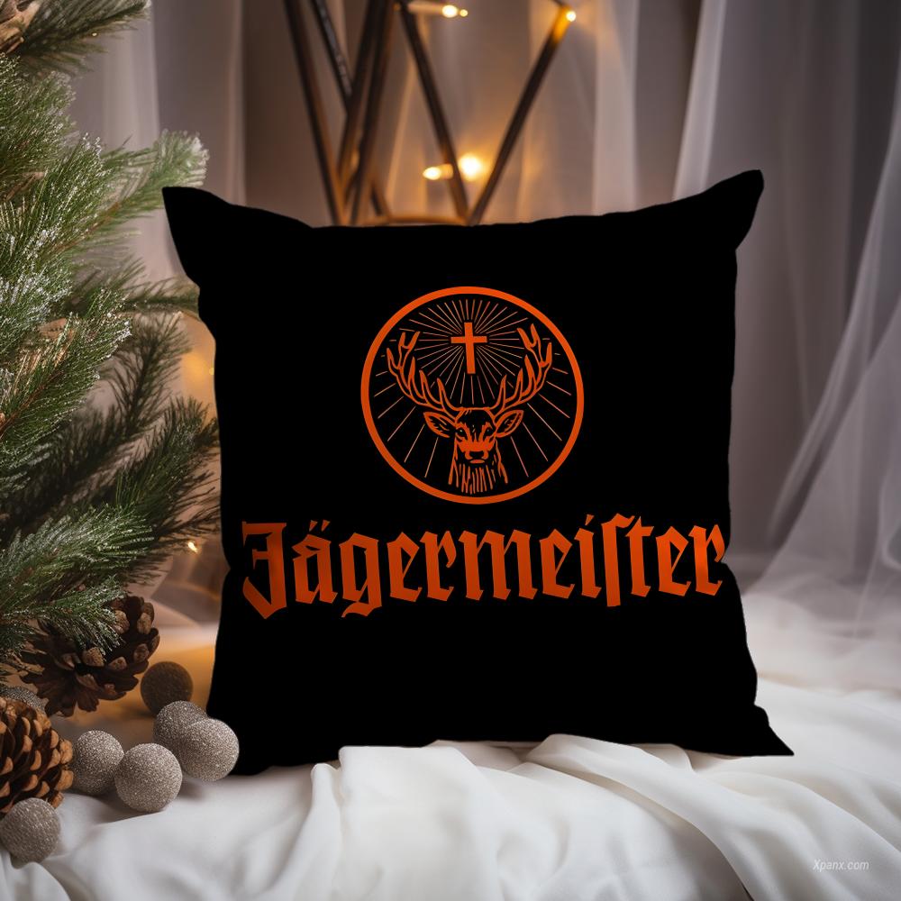 Mode J-Jagermeister Kissenbezug Premium Komfort Wendbarer Kissenbezug -Zwei-in-Eins-Design für jeden Raum & Autoinnenraum