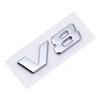 3D ABS V6 V8 Badge Sticker Side Fender Rear Trunk Emblem Decal